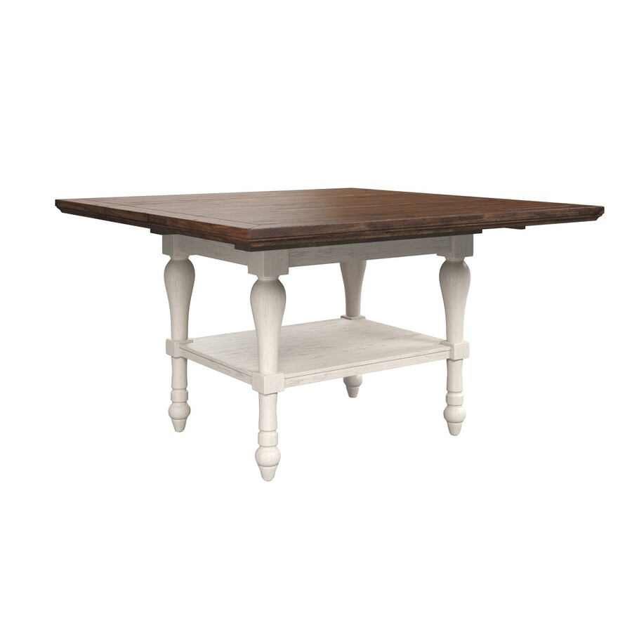 Stół barowy kwadratowy D712-32 152 cm - brązowy/biały