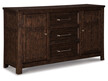 Komoda 2-drzwiowa z szufladami HILLCOTT D798-60 - brązowy