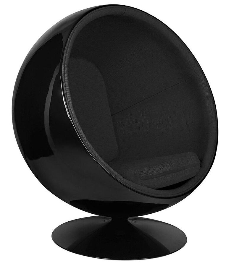 Fotel BALL BLACK - czarny