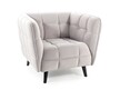 Fotel CASTELLO 1 Velvet - jasny szary Bluvel 03