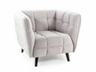 Fotel CASTELLO 1 Velvet - jasny szary Bluvel 03