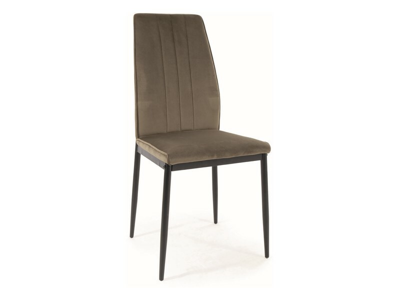 Krzesło ATOM Velvet - oliwkowy Bluvel 77