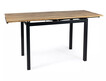 Stół rozkładany GD017 110/170x74 - dąb artisan/czarny mat