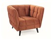 Fotel CASTELLO 1 Velvet - cynamon Bluvel 4215