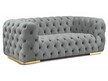 Sofa 2-osobowa CHESTER Velvet - szary