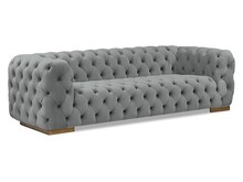 Sofa 3-osobowa CHESTER Velvet - szary