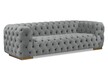 Sofa 3-osobowa CHESTER Velvet - szary