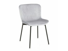 Krzesło COLBY Velvet - jasny szary Bluvel 03