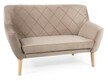 Sofa 2-osobowa KIER 2 Velvet - buk/ciemny beżowy Bluvel 40