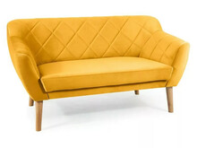 Sofa 2-osobowa KARO 2 Velvet - buk/curry Bluvel 68