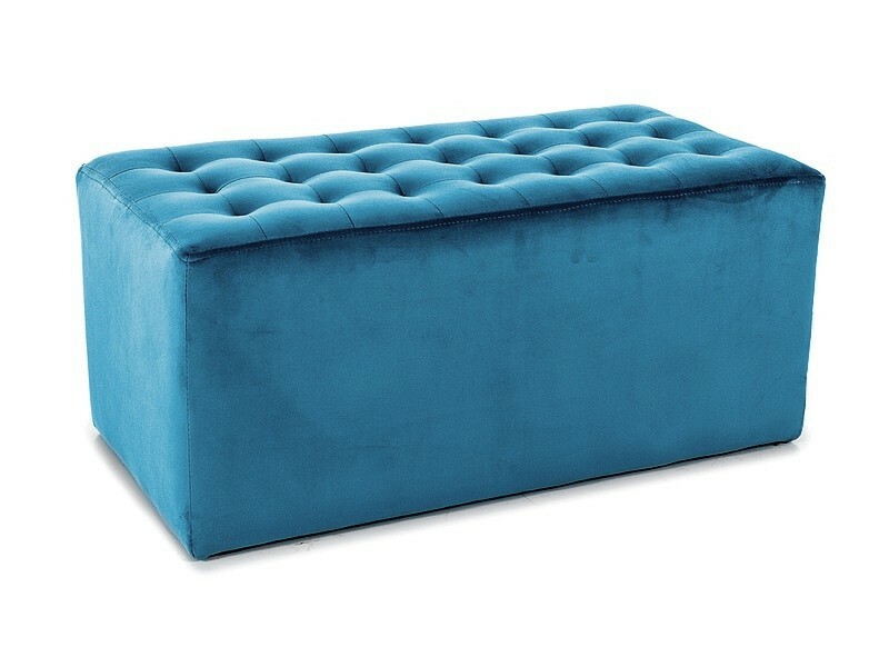 Puf LORI 2 Velvet - turkusowy Bluvel 85