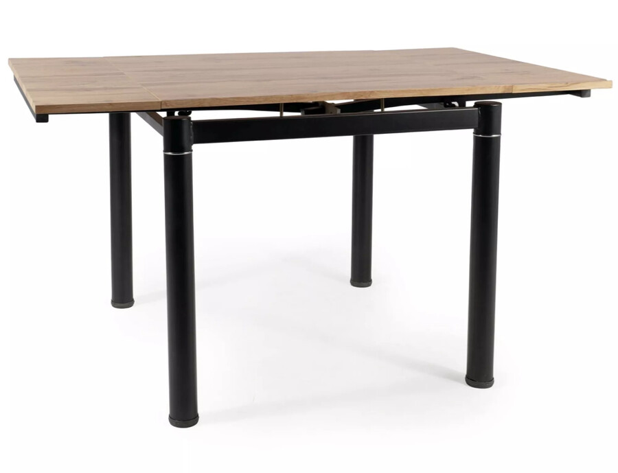 Stół rozkładany GD-082 80/131x80 - dąb artisan/czarny