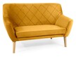 Sofa 2-osobowa KIER 2 Velvet - buk/curry Bluvel 68