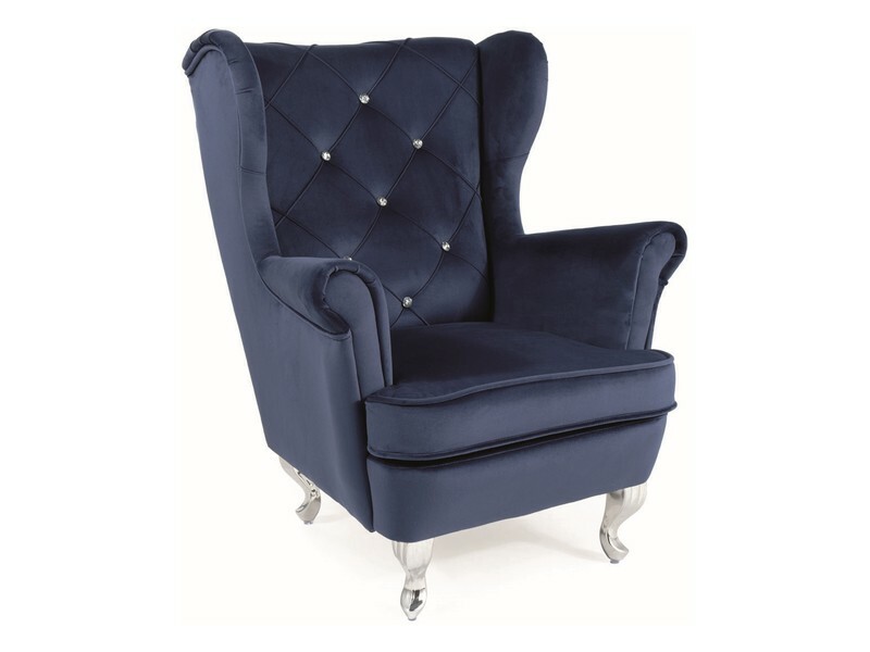 Fotelik dziecięcy LILI Velvet - granatowy Bluvel 86