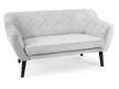 Sofa 2-osobowa KARO 2 Velvet - wenge/jasny szary Bluvel 03