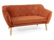 Sofa 2-osobowa KARO 2 Velvet - buk/cynamon Bluvel 4215