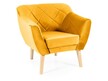 Fotel KARO 1 Velvet - buk/curry Bluvel 68