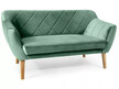 Sofa 2-osobowa KARO 2 Velvet - buk/zielony Bluvel 78