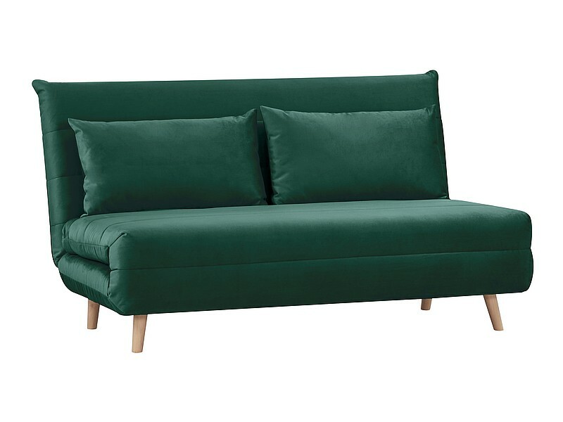 Sofa rozkładana SPIKE II Velvet - zielony