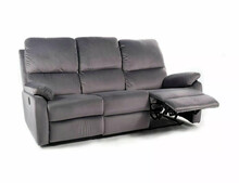 Sofa z funkcją relaks SPENCER 3 Velvet - szary bluvel 14