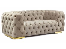 Sofa 2-osobowa CHESTER Velvet -  beżowy