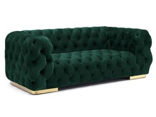Sofa 2-osobowa CHESTER Velvet - zielony