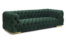 Sofa 3-osobowa CHESTER Velvet - zielony