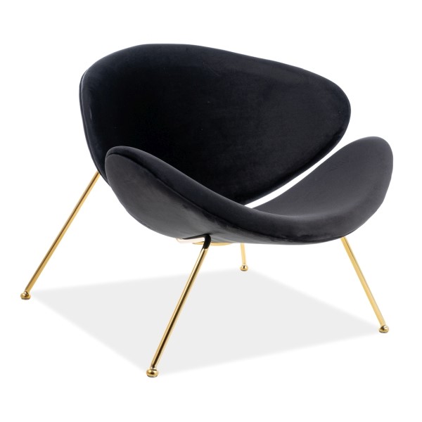 tkanina Bluvel 19 Fotel MAJOR Velvet - złoty/czarny Bluvel 19