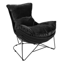 Fotel OTILIA STAND VELVET - czarny