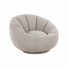 Fotel obrotowy KENDALL BOUCLE - beżowy
