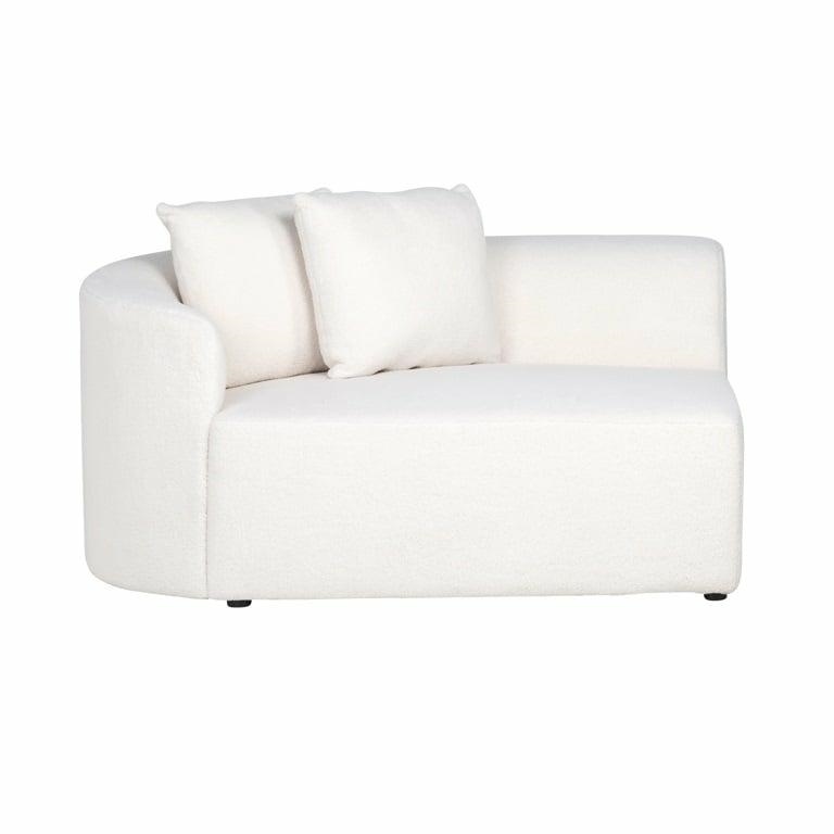 Sofa modułowa lewa GRAYSON krótka - biały