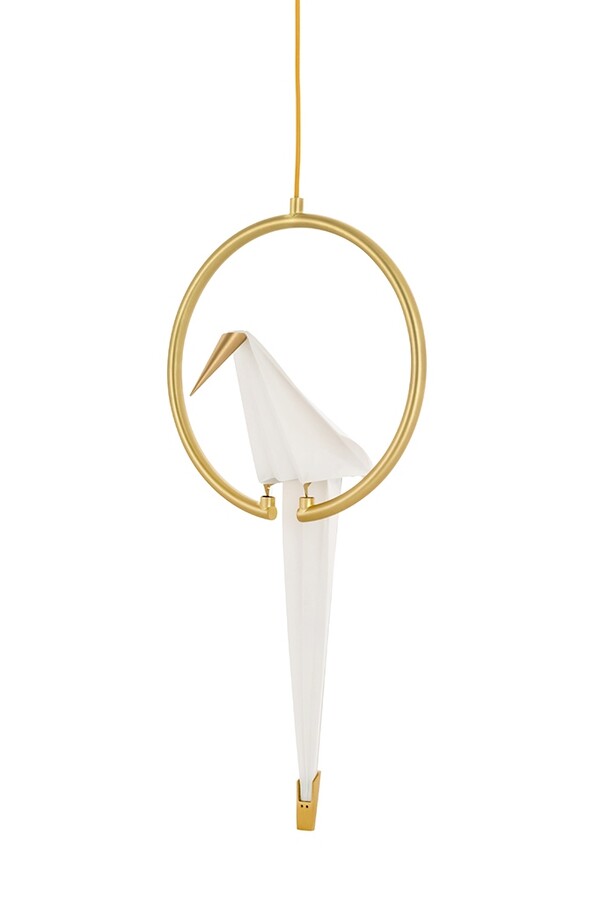 Lampa wisząca LORO 1 CIRCLE LED - złoty