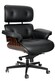 Fotel biurowy LOUNGE GUBERNATOR - czarny/heban