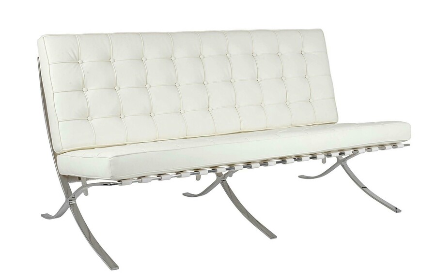 Sofa 3-osobowa BARCELON PRESTIGE PLUS - biały