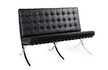 Sofa 2-osobowa BARCELON PRESTIGE PLUS - czarny