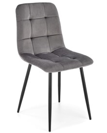 Krzesło K526 velvet - popielaty