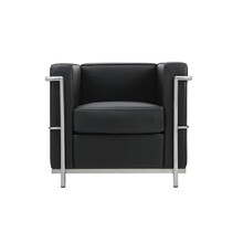 Fotel skórzany SOFT LC2 - czarny