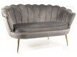 Sofa CAMELLIA 2 Velvet - złoty/szary Bluvel 14