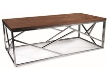 Ława ESCADA A 120x60 - orzech/srebrny
