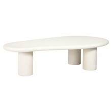 Stolik owalny BLOOMSTONE 160x80 - biały