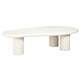 Stolik owalny BLOOMSTONE 160x80 - biały