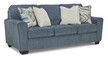 Sofa 3-osobowa rozkładana CASHTON 4060539 - niebieski