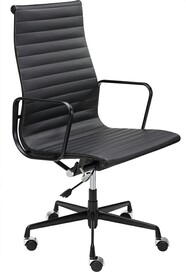 Fotel biurowy AERON PRESTIGE PLUS skóra naturalna - czarny