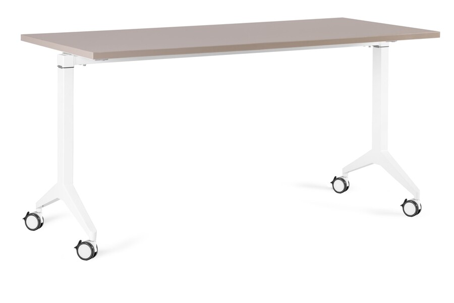 Biurko YUMI S 150x70 - beżowy/biały