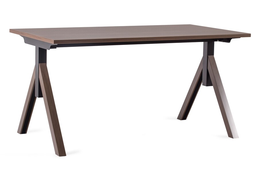 Biurko MARS MANAGER DESK 150x80 - orzech/czarny