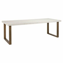 Stół jadalniany WHITEBONE BRASS 235x100 - złamana biel
