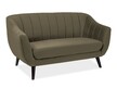 Sofa ELITE 3 Velvet - wenge/oliwkowy Bluvel 77