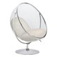 Fotel BUBBLE STAND 2 Velvet - beżowy/srebrny