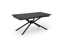 Stół rozkładany VITORINO 160-220x90 - czarny marmur/czarny