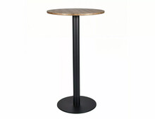 Stół barowy BT-005 60 cm - dąb artisan/czarny